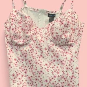 Pink corset top